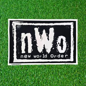 Vintage 1998 nWo Blacklight Poster #1773 WCW Wrestling Flocked Velvet NOS